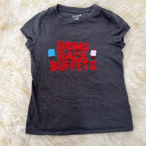 Bring Back Buffets Funny Boys T-Shirt size 6